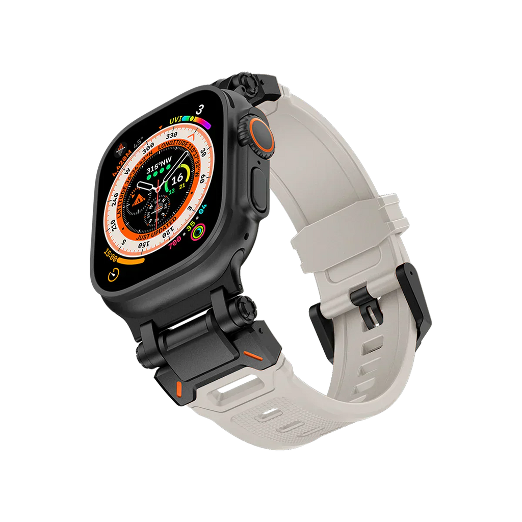 Meron Titanium-Head Silicone Band for Apple Watch | Petprovac