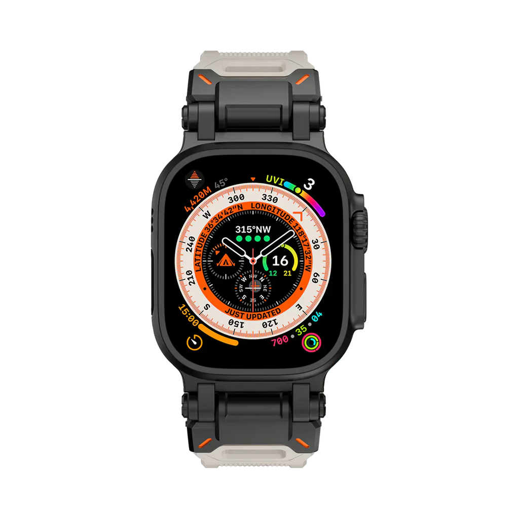 Meron Titanium-Head Silicone Band for Apple Watch | Petprovac