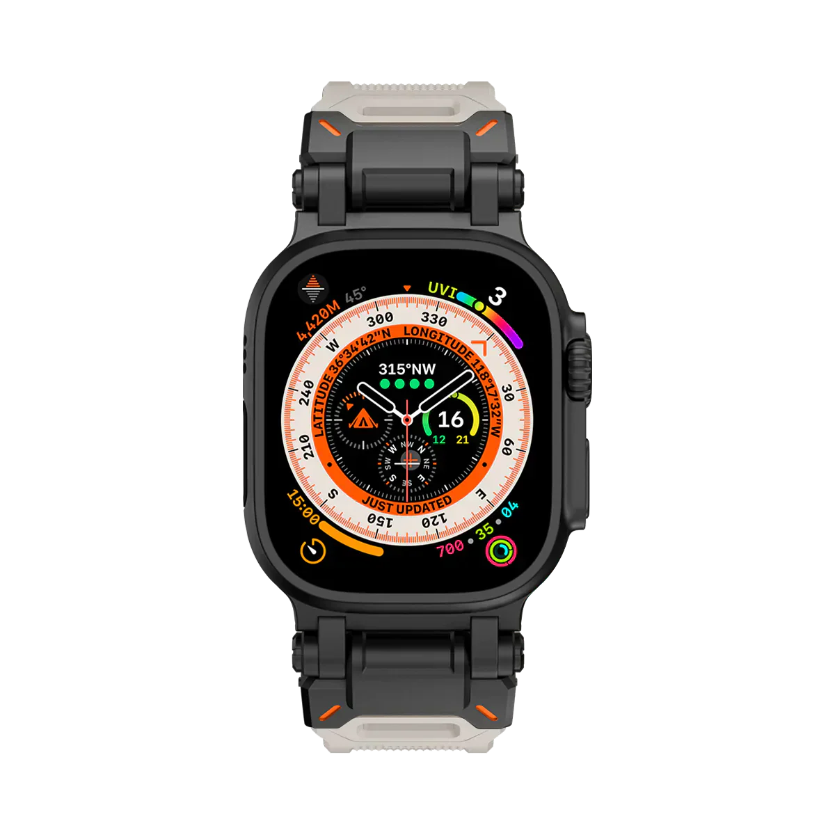 Meron Titanium-Head Silicone Band for Apple Watch | Petprovac