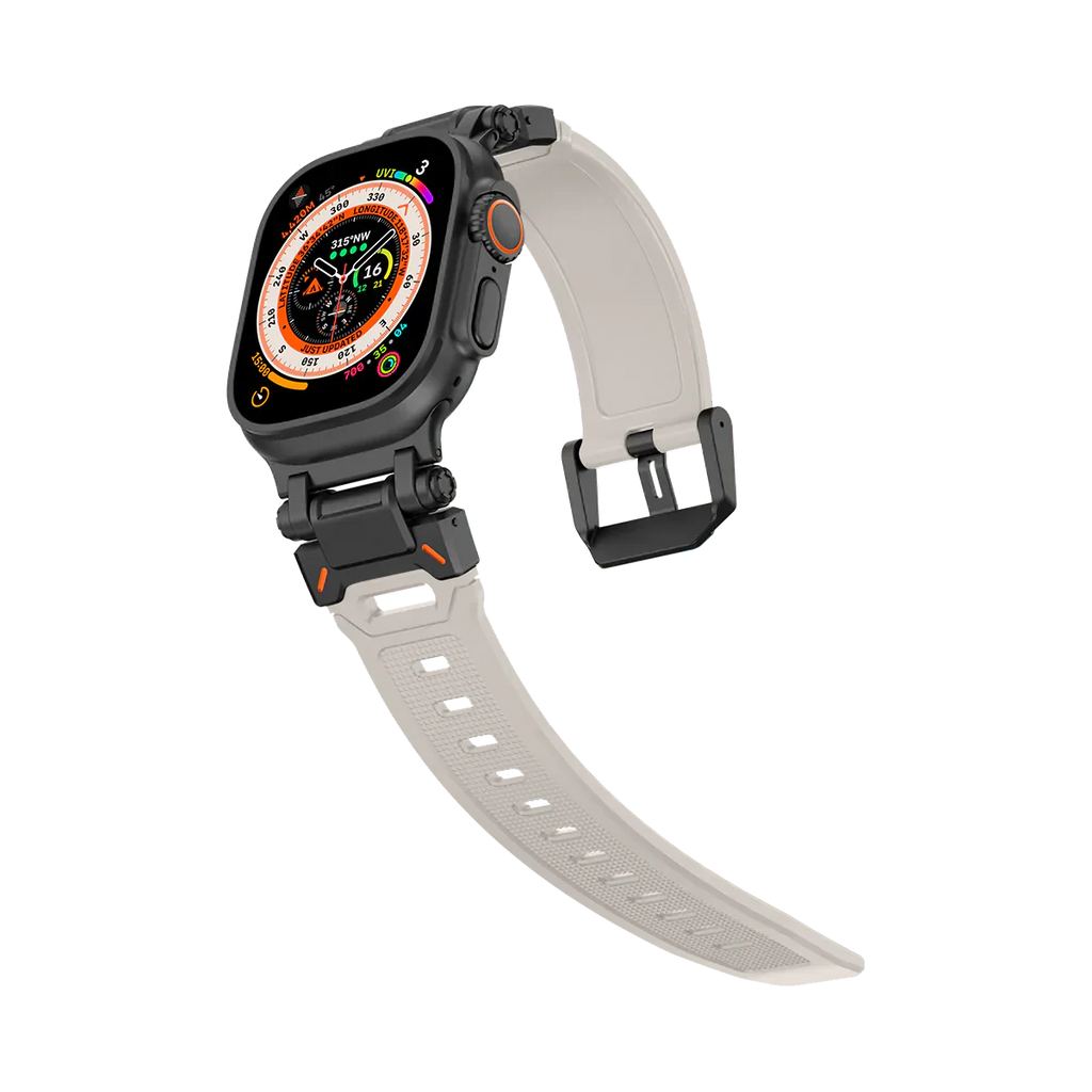 Meron Titanium-Head Silicone Band for Apple Watch | Petprovac