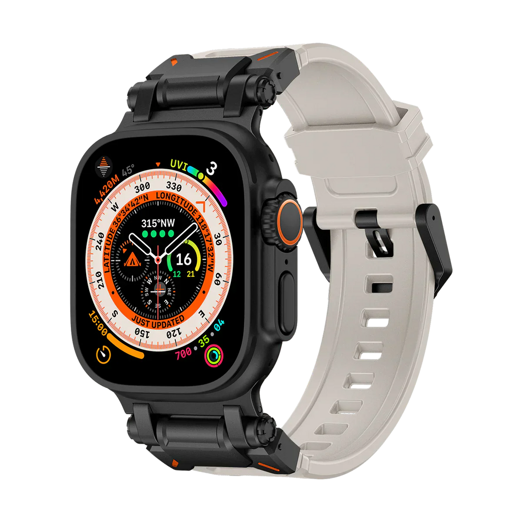 Meron Titanium-Head Silicone Band for Apple Watch | Petprovac