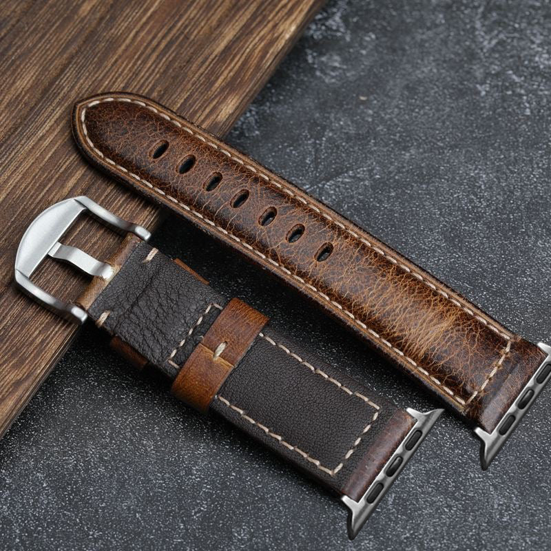 Artisan Vintage Style Waxed Leather Strap