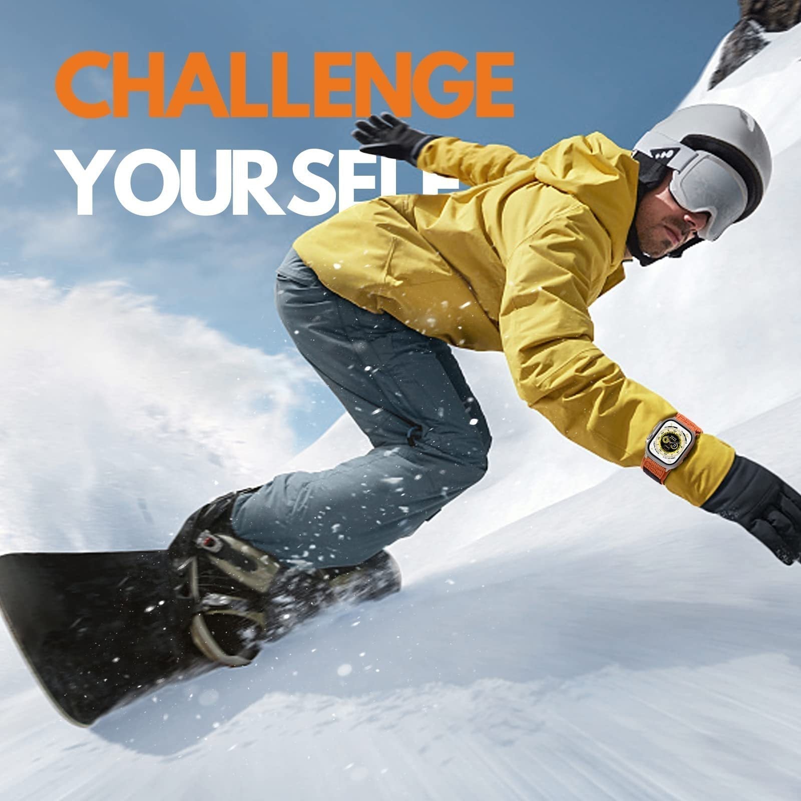 キレアスマートウォッチ用ナイロンキャンバスフックアンドループストラップ