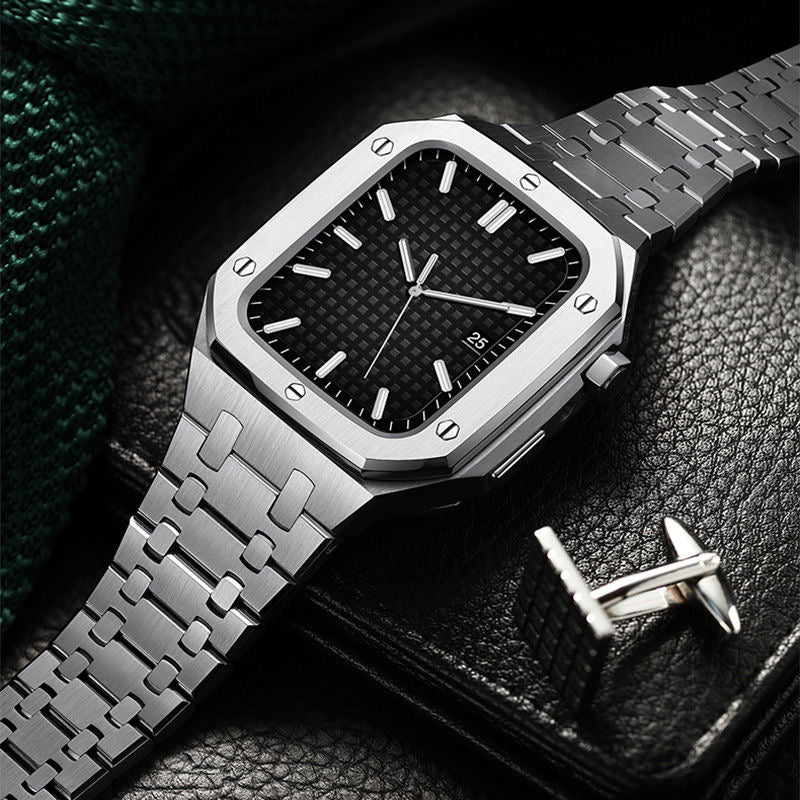 Corvex | 316L rostfritt stålfodral och armband retrofit-kit för Apple Watch | Petprovac