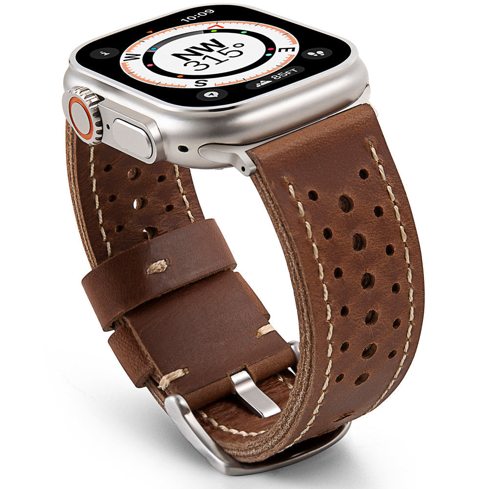 Classic Racing Leather Strap For Apple Watch | Petprovac