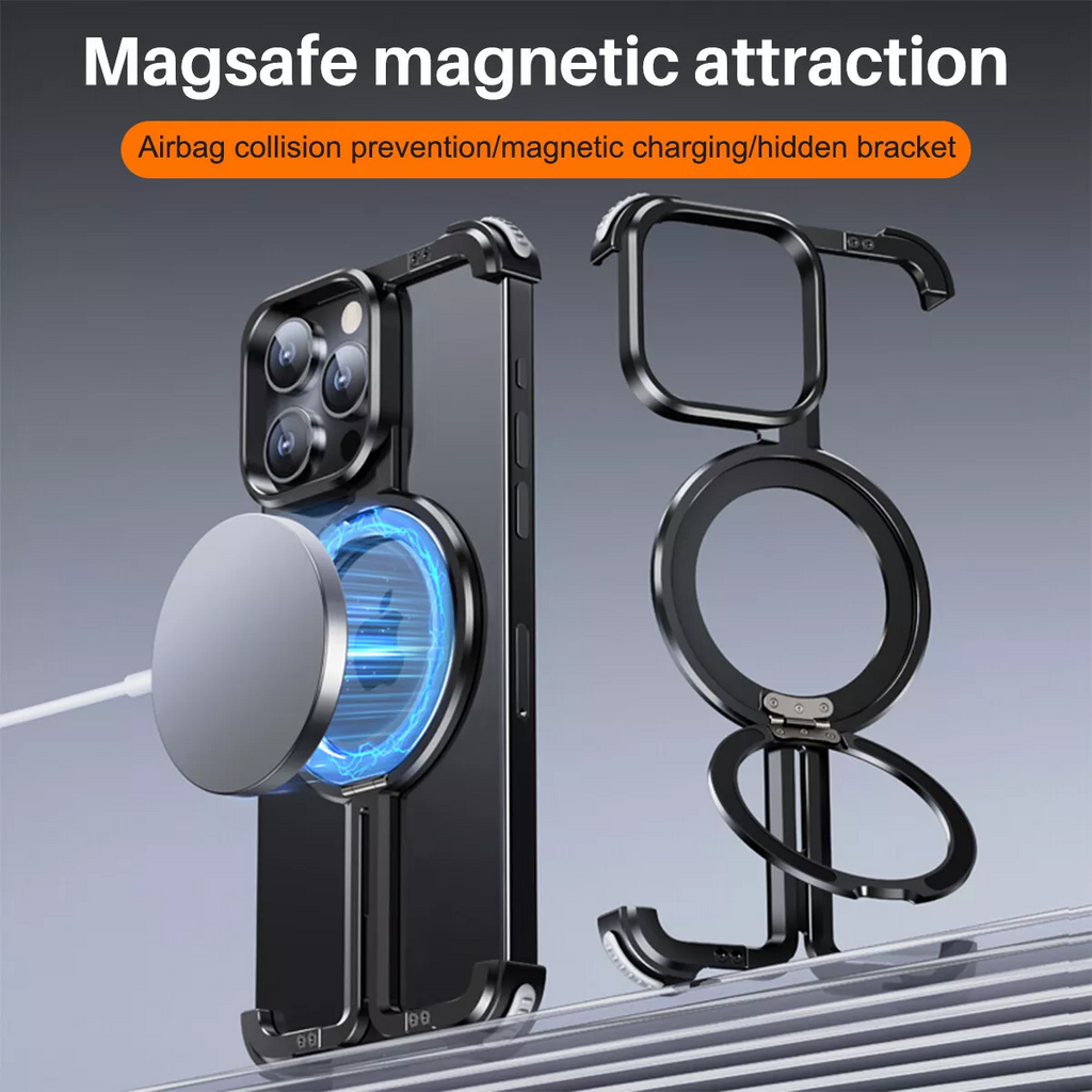 Quellio EvoBorder チタン製 MagSafe ケース for iPhone