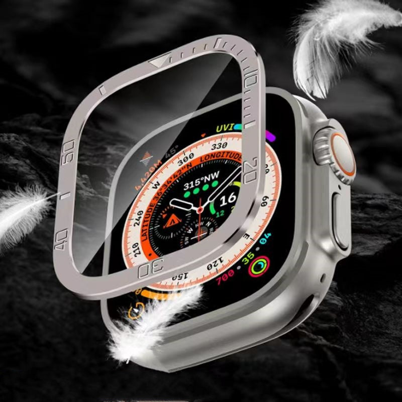 حامي شاشة زجاجي مقسى بتغطية كاملة من فيلون لساعات أبل ألترا وألترا 2