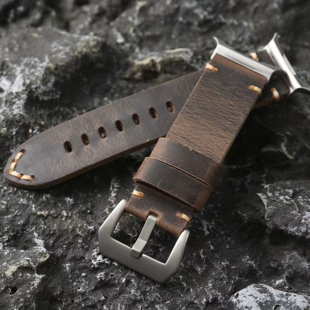 Brookmere vintage leren band compatibel met Samsung Watch Ultra