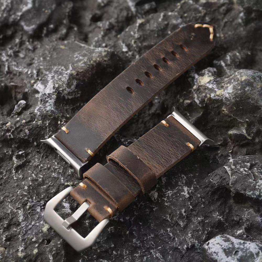 Brookmere vintage leren band compatibel met Samsung Watch Ultra