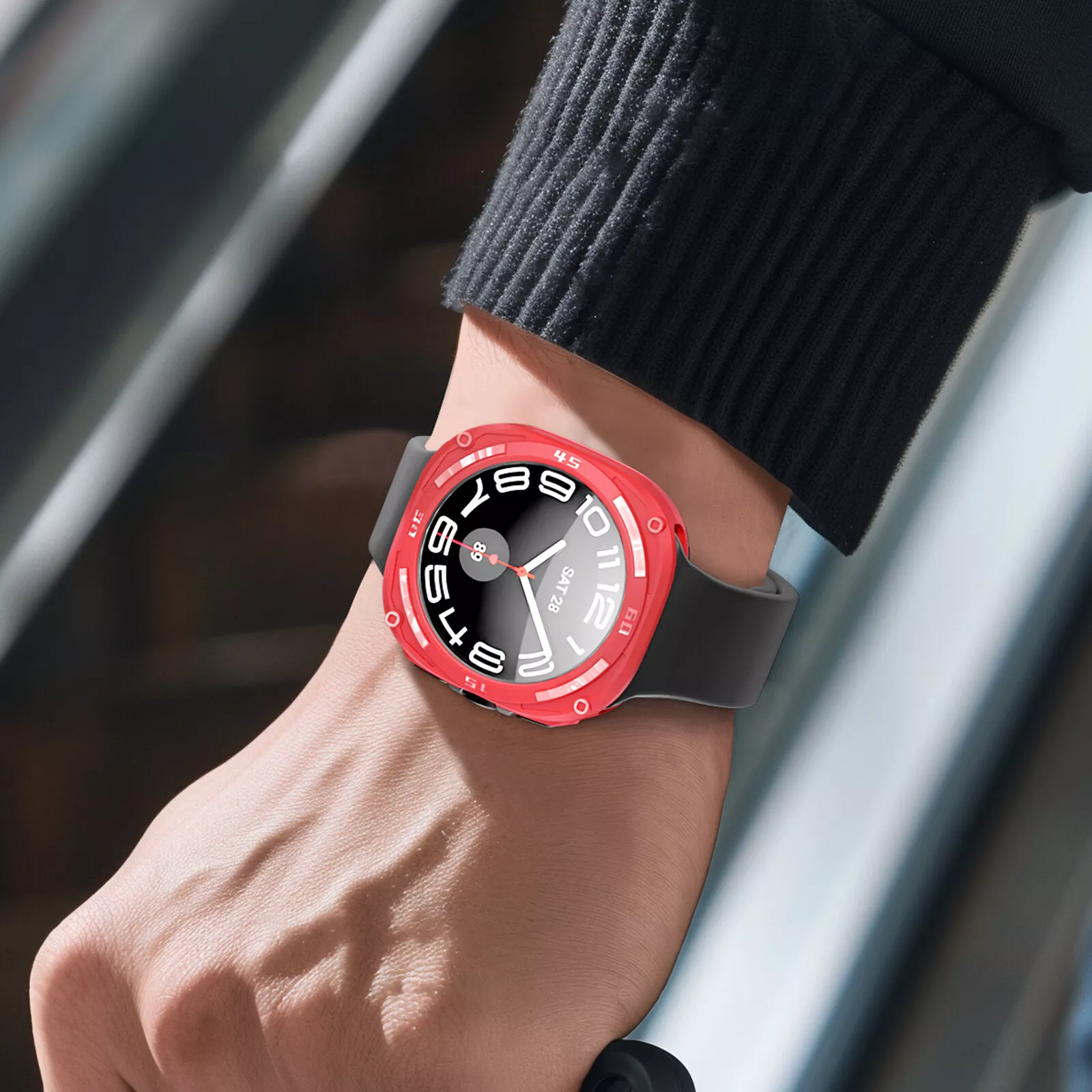 Kirrea TPU Impact-Resistant Hollow Case for Samsung Watch Ultra 47mm