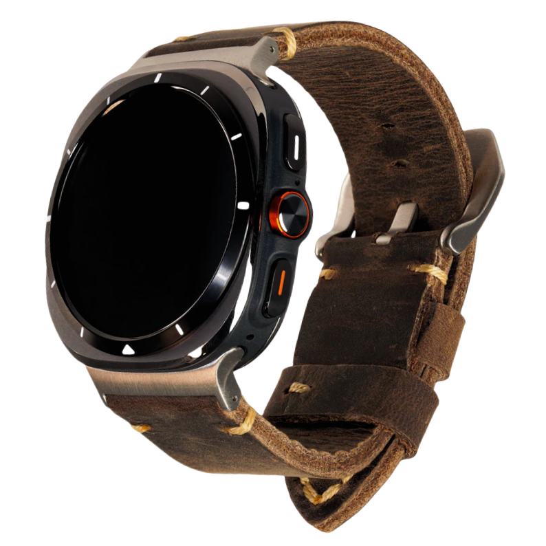 Ardentora Vintage Leather Strap for Samsung Watch Ultra