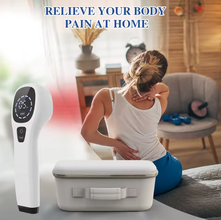 AureaRay Pro Rødt Lys Terapi Enhed til Hjemmegenopretning med Fire 808nm LED'er