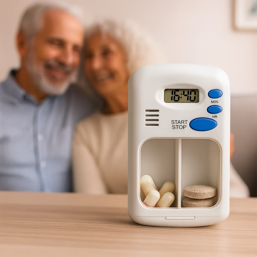 Medication Reminder with Timer – Portable & Easy to Use – Daily Health Support