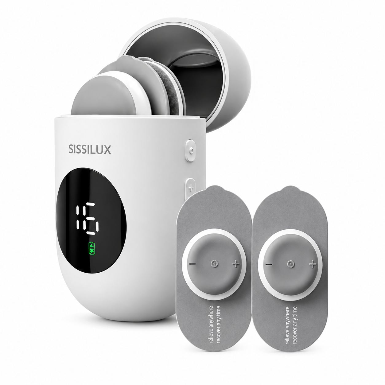 Wireless TENS & EMS Unit – Portable Muscle Relief with 6 Modes & 16 Intensity Levels
