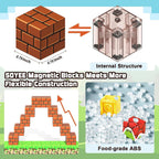 Set di Blocchi Magnetici STEM per Bambini Kit di Apprendimento Creativo