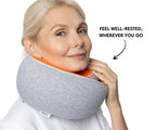 Memory Foam Travel Neck Pillow for Long Flights, Road Trips and Everyday Commutes