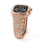 Carcasă și curea Aurielle Metal Crystal pentru Apple Watch 44/45mm