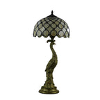 Aurena Tiffany-Style Table Lamp With Colorful Dome Shade