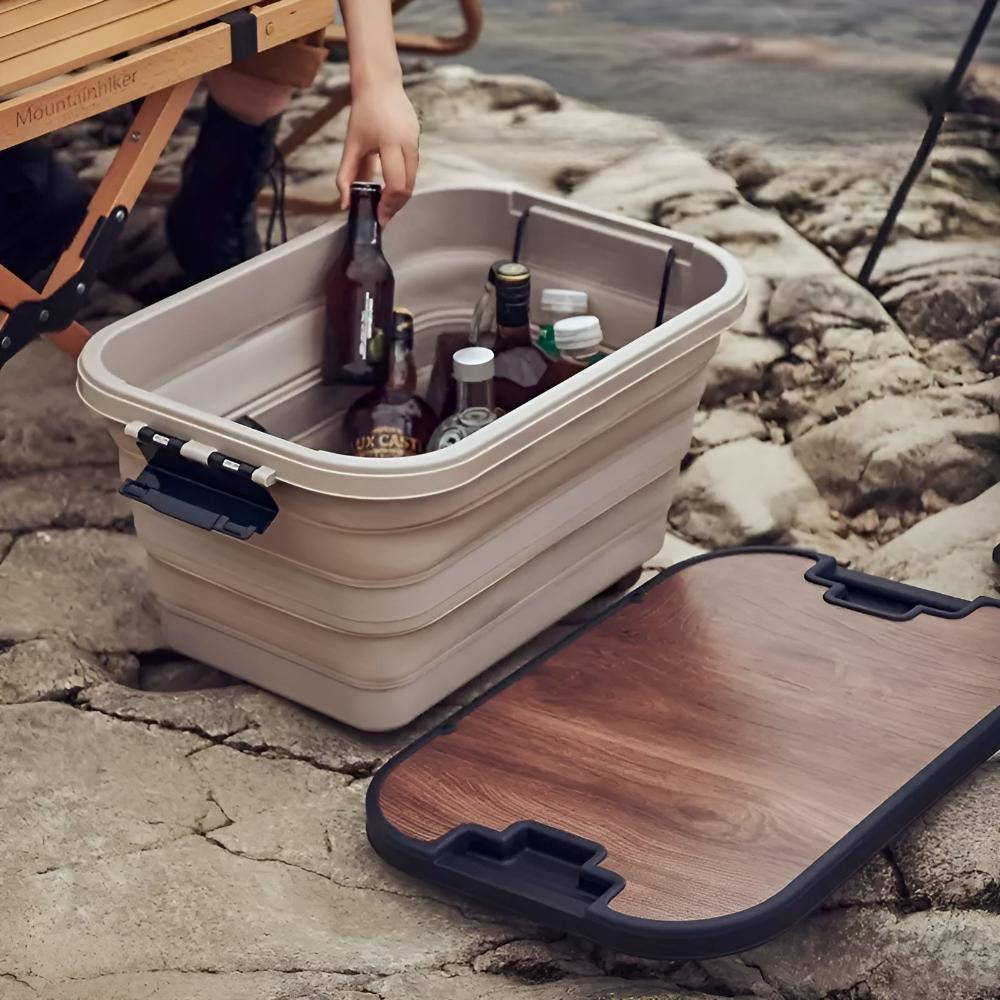 Foldable Camping Storage Box For Campers Durable Organizer