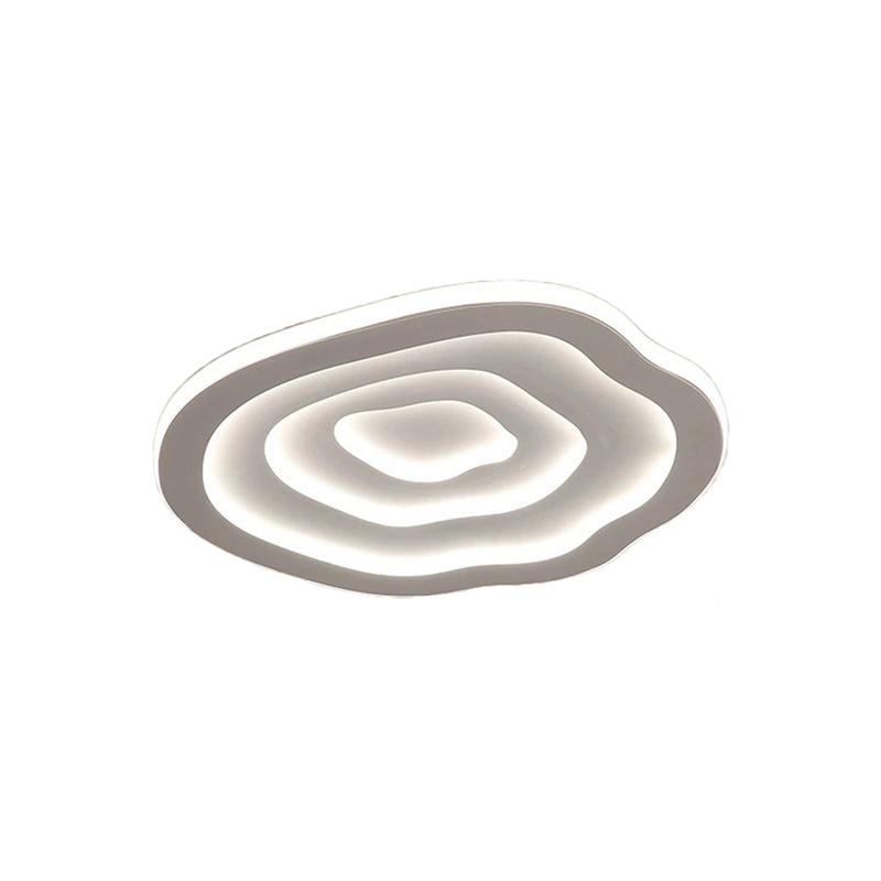 NovaLume Wavy Acrylique Moderne Plafonnier Lumière Blanche Chaude LED