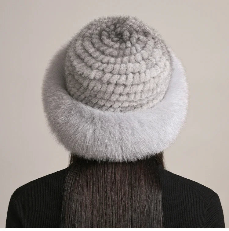 Novaine Mink Fur Hat for Winter Warmth and Timeless Style