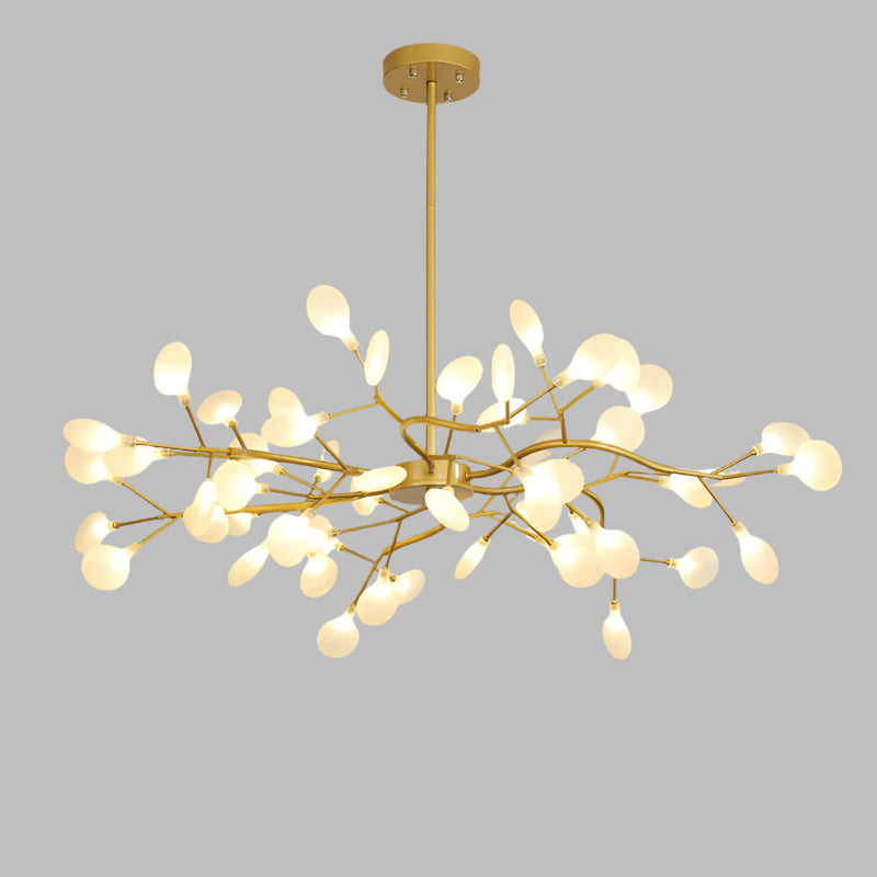 Lyra Branch LED Chandelier for Living and Dining Areas Minimalist Ceiling Light