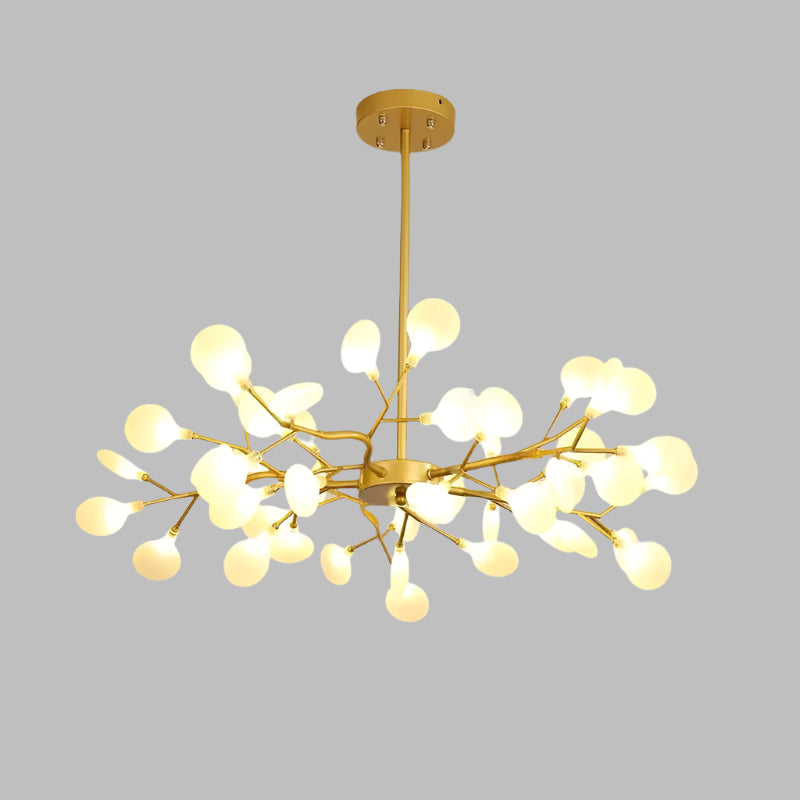 Lyra Branch LED Chandelier for Living and Dining Areas Minimalist Ceiling Light