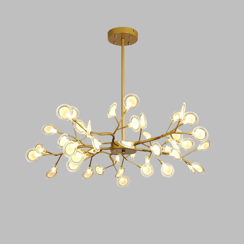 Lyra Branch LED Chandelier for Living and Dining Areas Minimalist Ceiling Light