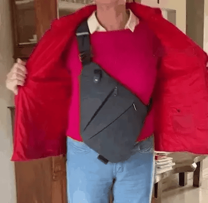 NovaGuard Shield skuldertaske til rejse og daglig brug med sikre rum