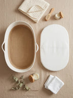 Two-Tone Cotton Rope Changing Basket With Integrated Handles