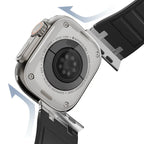 Deluxe Aurion Metal Head Silicone Band for Apple Watch | Petprovac