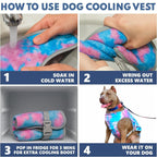 Hundekühlweste mit UV-Schutz, atmungsaktiv und leicht für alle Rassen S-XXL