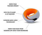Memory Foam Travel Neck Pillow for Long Flights, Road Trips and Everyday Commutes