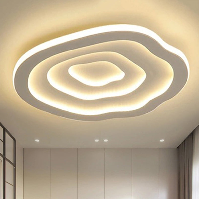 NovaLume Wavy Acrylique Moderne Plafonnier Lumière Blanche Chaude LED