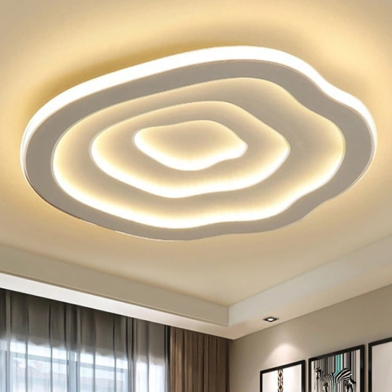 NovaLume Wavy Acrylique Moderne Plafonnier Lumière Blanche Chaude LED