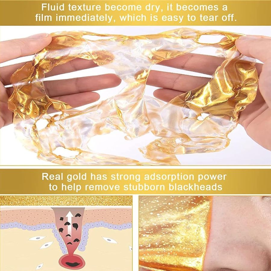 GoldLift 24K zpevňující a zvedací pleťová maska | 5minutová luxusní anti-aging péče