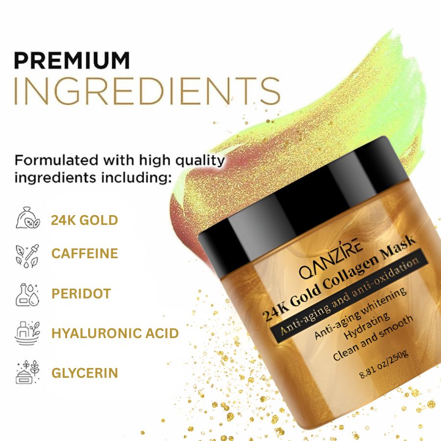 GoldLift 24K zpevňující a zvedací pleťová maska | 5minutová luxusní anti-aging péče