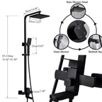 Nyra デュアルミキサーレインシャワーシステム ハンドヘルドスプレー付き 簡単取り付け