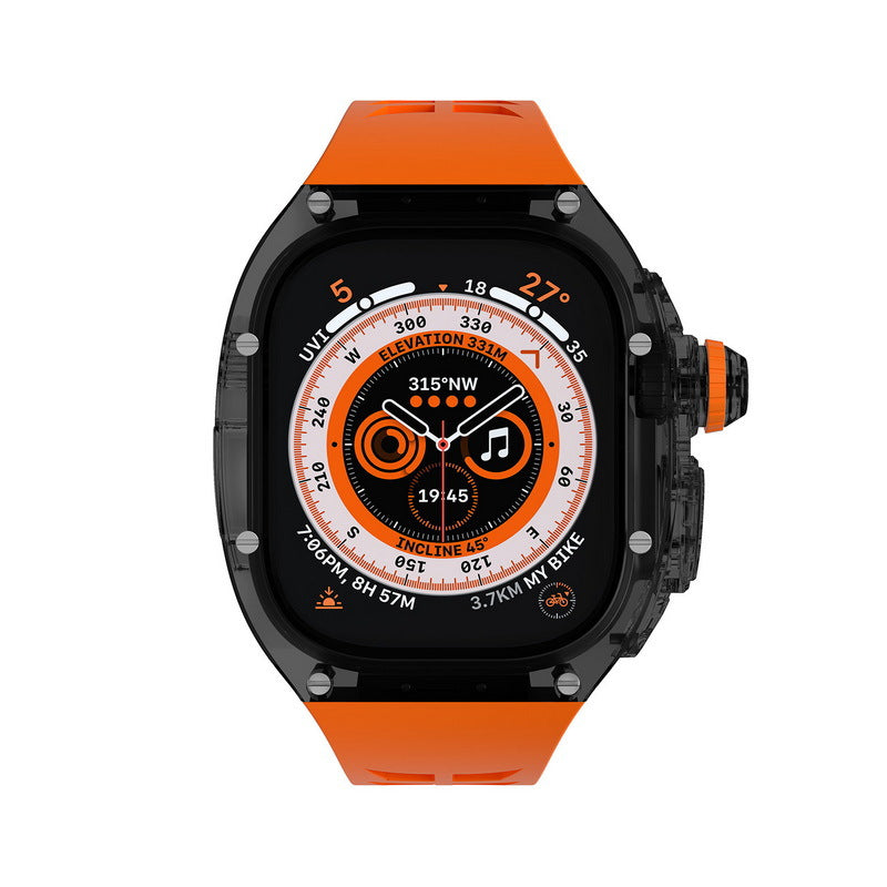 Sarung VitraGuard untuk Jam Tangan Apple Ultra berwarna Hitam