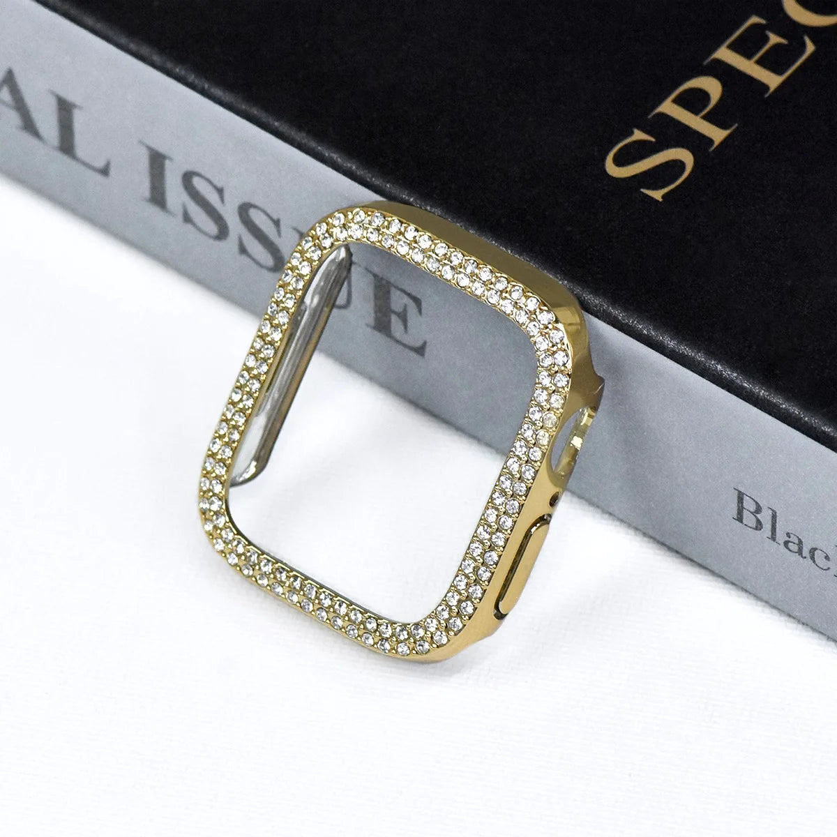 Gehärtetes Glasgehäuse mit Strassakzenten