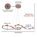 Liora | Lampu Gantung LED Busur Hitam