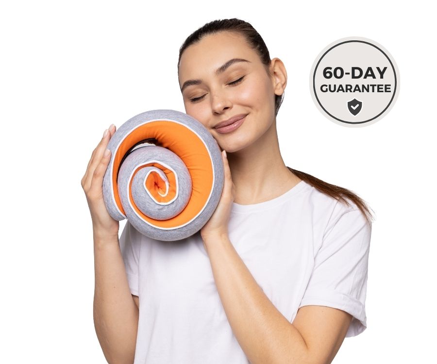 Memory Foam Travel Neck Pillow for Long Flights, Road Trips and Everyday Commutes