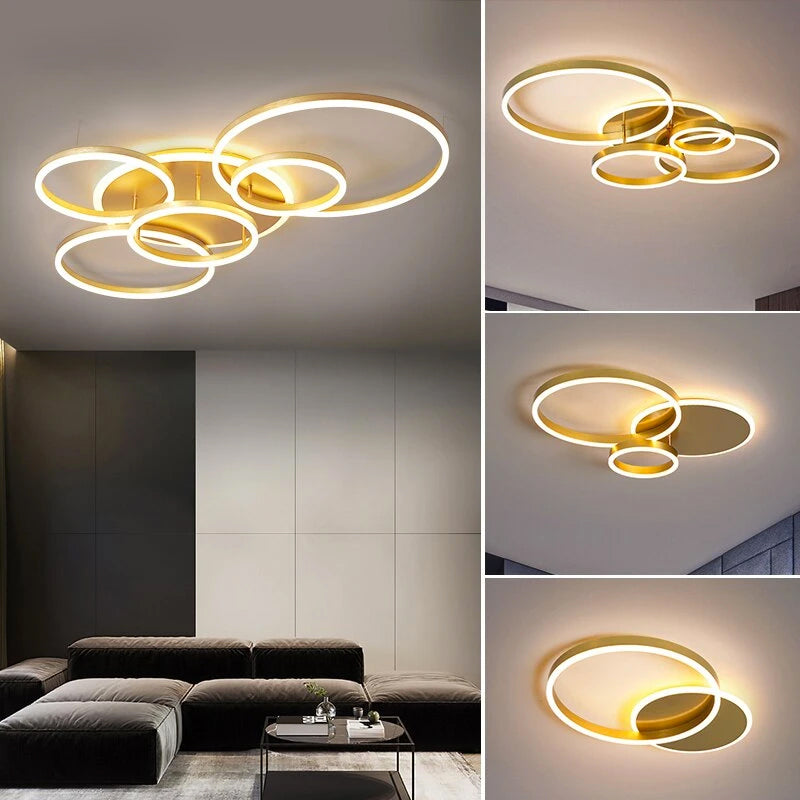 LunaRing Lampada da Soffitto LED con Morbida Luce Ambientale Tranquilla