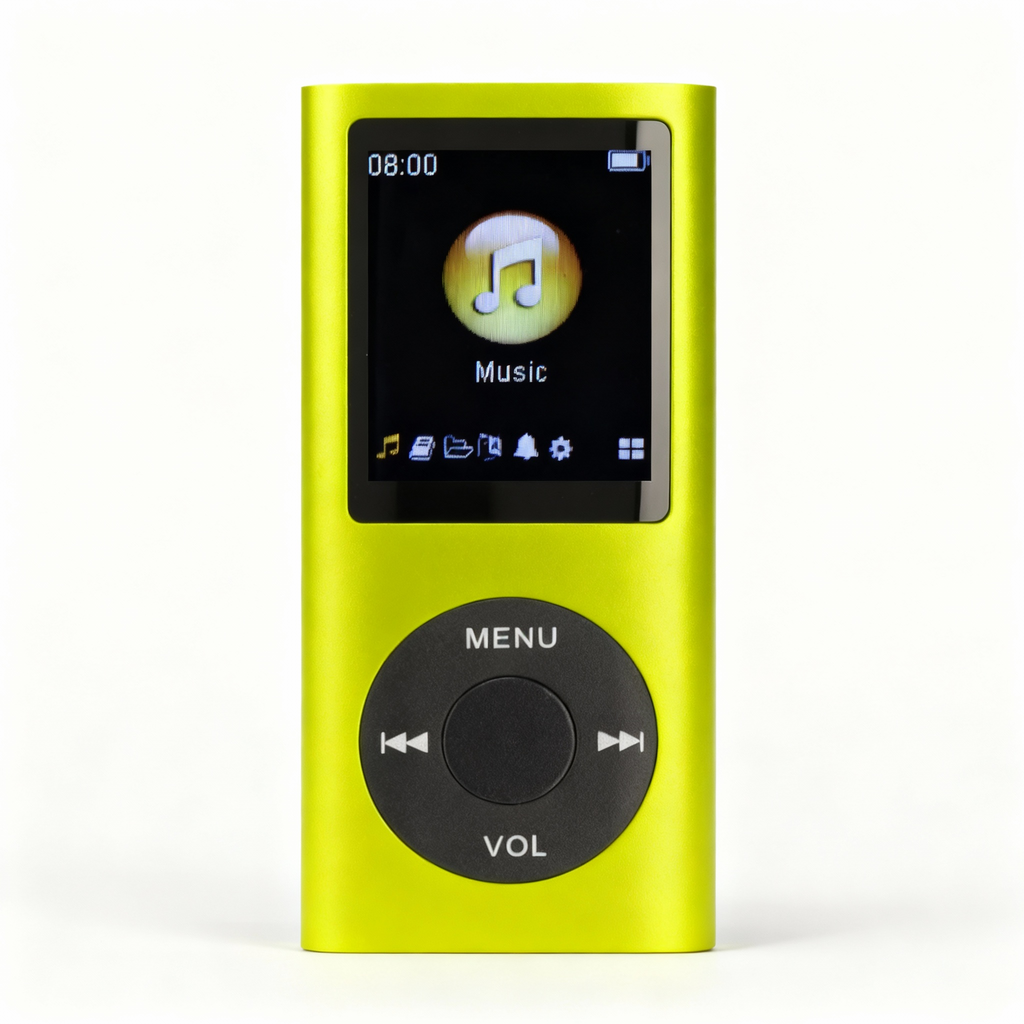 مشغل موسيقى ريترو – مشغل MP3 بسعة 64 جيجابايت وتصميم كلاسيكي مدمج