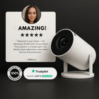 جهاز عرض ذكي | حوّل أي مساحة إلى سينما منزلية | جهاز عرض ذكي صغير محمول مع تطبيقات بث مدمجة