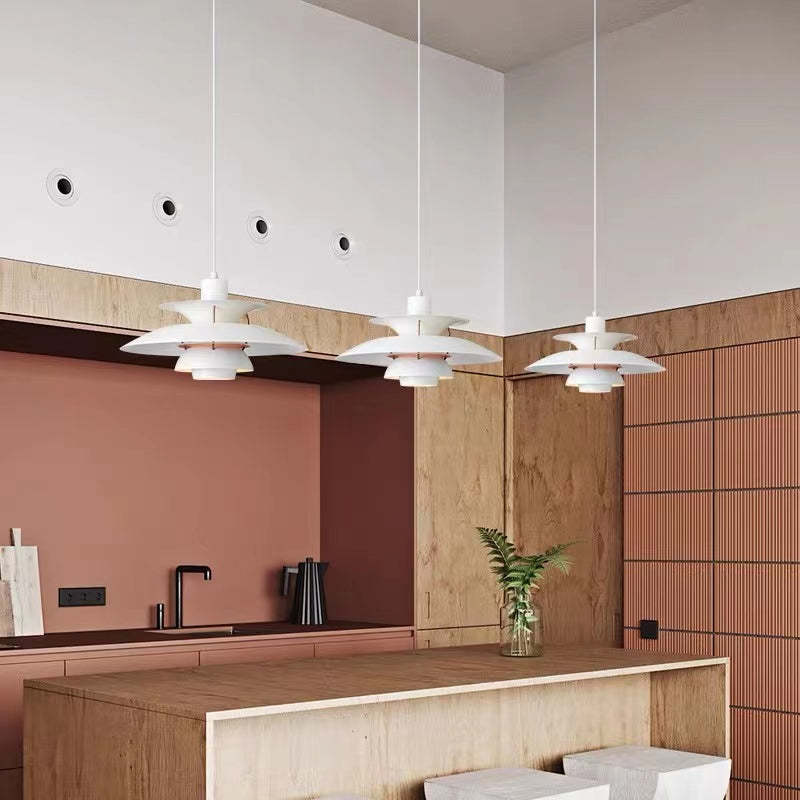 Veralume Modern Colorful Shade LED Pendant Light Fixture