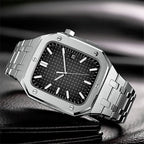 Corvex | 316L roestvrijstalen band en kast retrofit kit voor Apple Watch | Petprovac