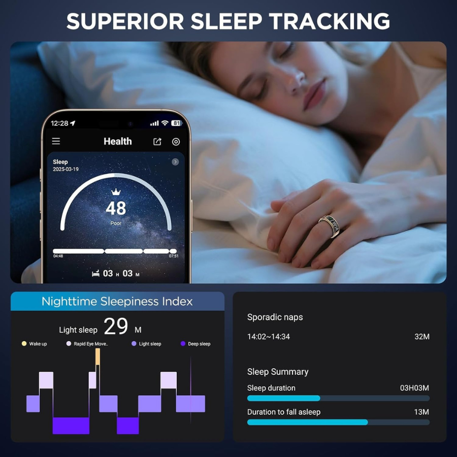 Sleep Insights With Smart Ring And Pro View Energy Clarity