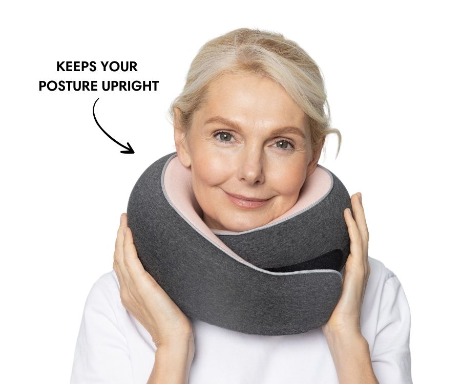 Memory Foam Travel Neck Pillow for Long Flights, Road Trips and Everyday Commutes
