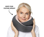 Memory Foam Travel Neck Pillow for Long Flights, Road Trips and Everyday Commutes